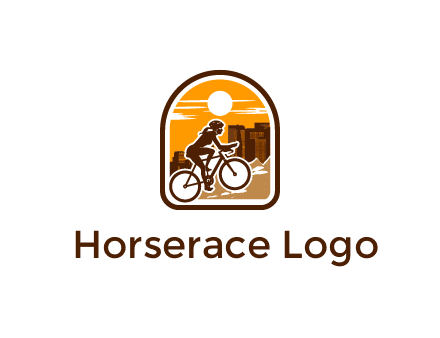 mountain biking logo