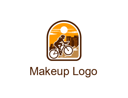 mountain biking logo