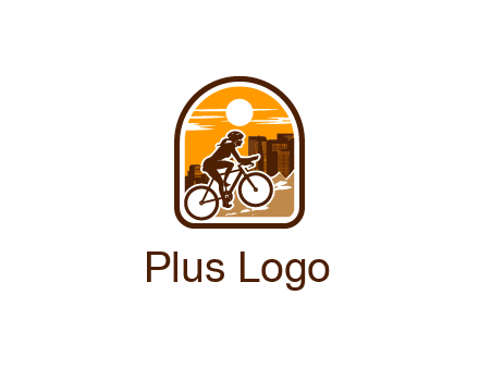 mountain biking logo