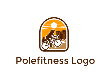mountain biking logo