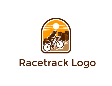 mountain biking logo