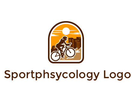 mountain biking logo