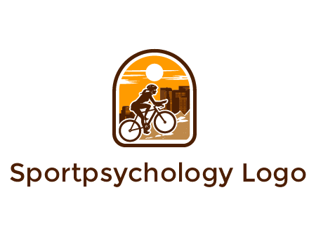 mountain biking logo