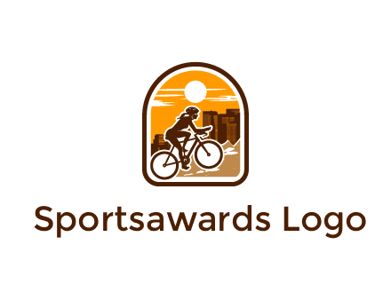 mountain biking logo