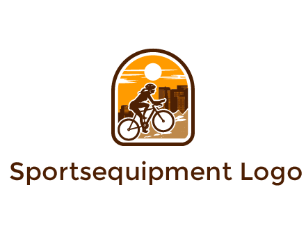 mountain biking logo