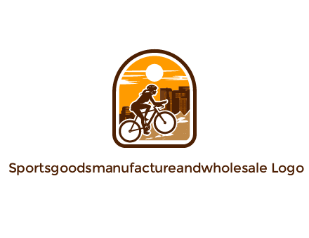 mountain biking logo