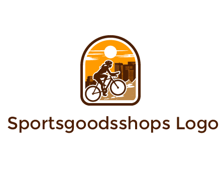 mountain biking logo
