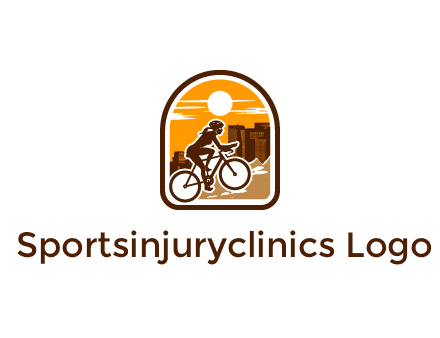 mountain biking logo
