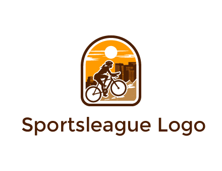 mountain biking logo