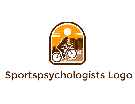 mountain biking logo