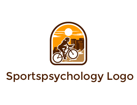 mountain biking logo