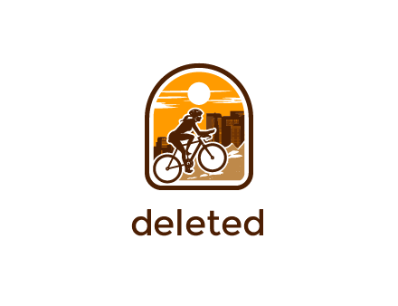 mountain biking logo