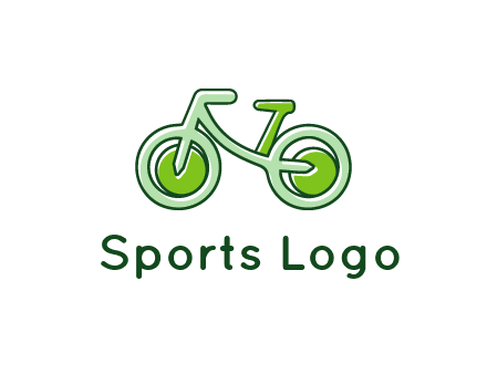 green bicycle icon