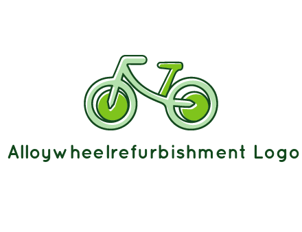 green bicycle icon
