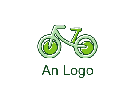 green bicycle icon