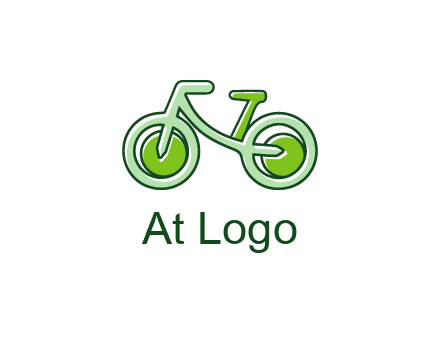 green bicycle icon