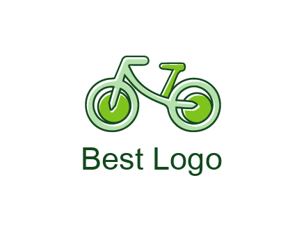 green bicycle icon