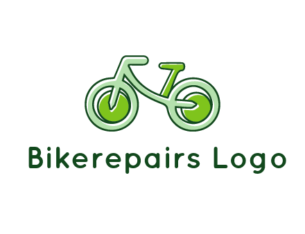 green bicycle icon