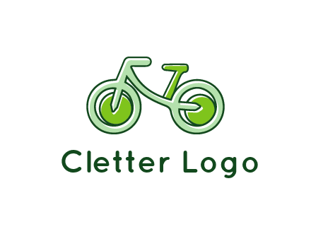 green bicycle icon