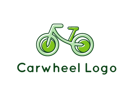 green bicycle icon