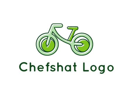 green bicycle icon