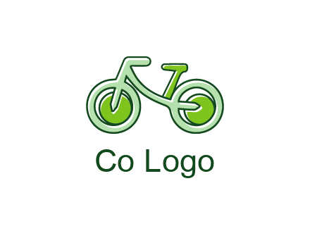 green bicycle icon