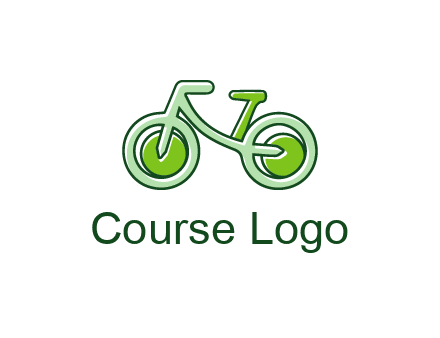 green bicycle icon