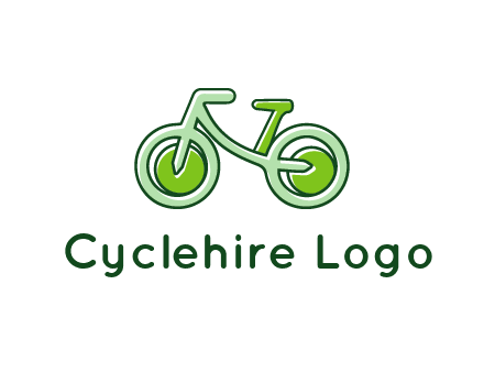 green bicycle icon