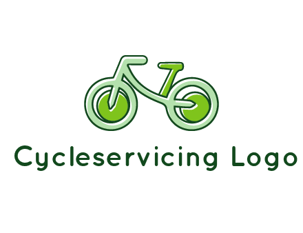 green bicycle icon