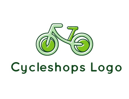 green bicycle icon