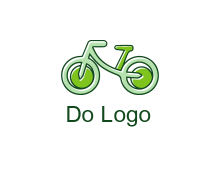 green bicycle icon