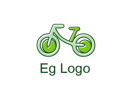 green bicycle icon