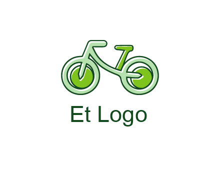 green bicycle icon