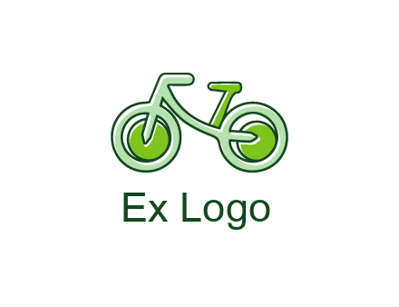 green bicycle icon