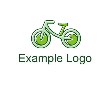 green bicycle icon