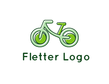 green bicycle icon
