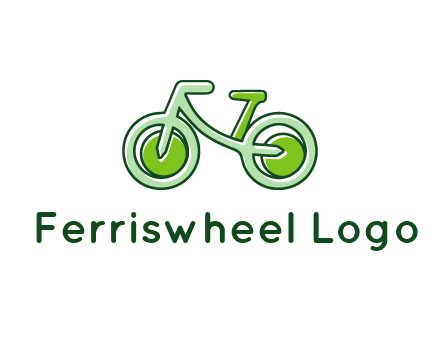 green bicycle icon