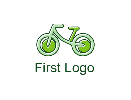 green bicycle icon