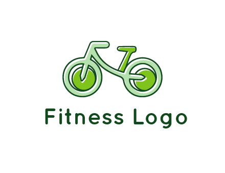 green bicycle icon