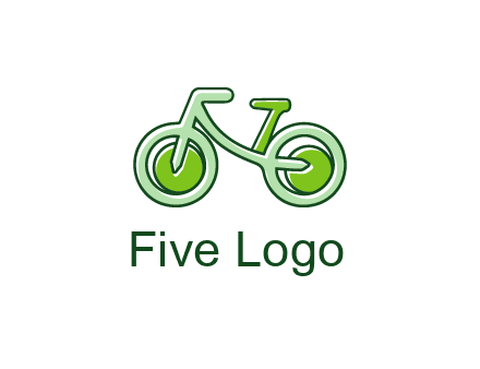 green bicycle icon