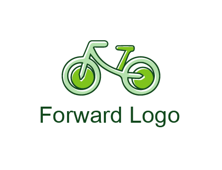 green bicycle icon