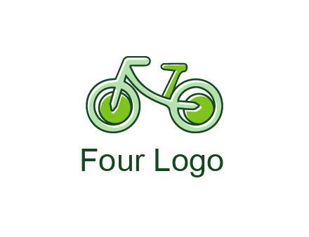 green bicycle icon