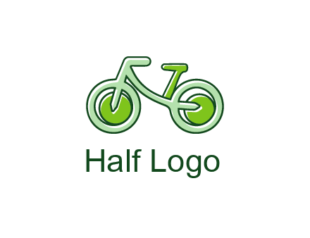 green bicycle icon