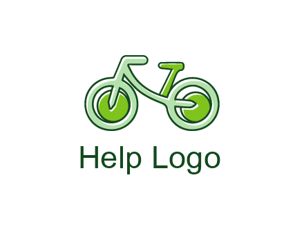 green bicycle icon