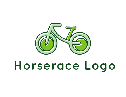 green bicycle icon