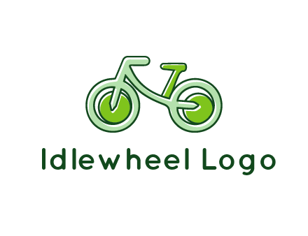 green bicycle icon