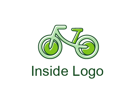 green bicycle icon