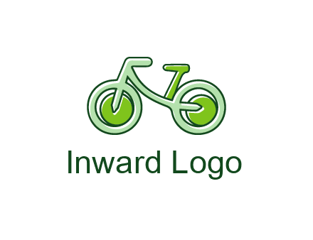 green bicycle icon