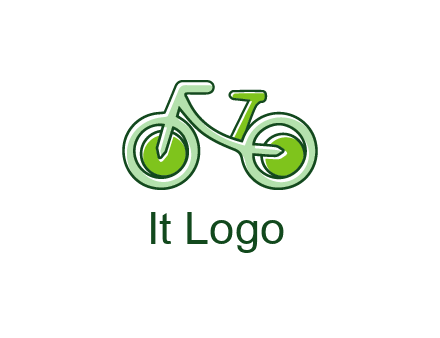 green bicycle icon