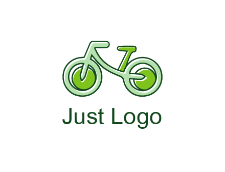 green bicycle icon